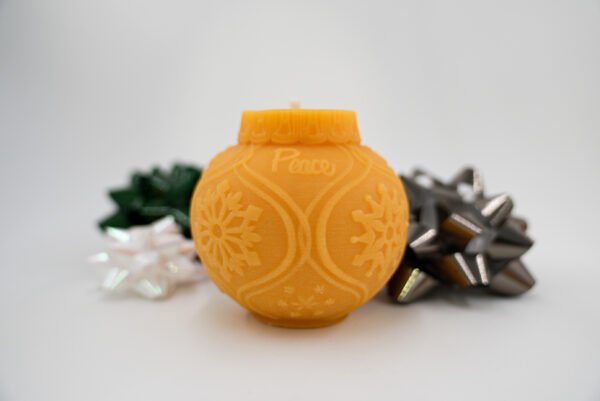 Christmas Ball Ornament Candle