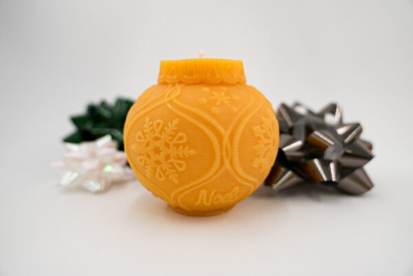 Christmas Ball Ornament Candle