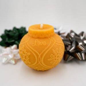 Christmas Ball Ornament Candle