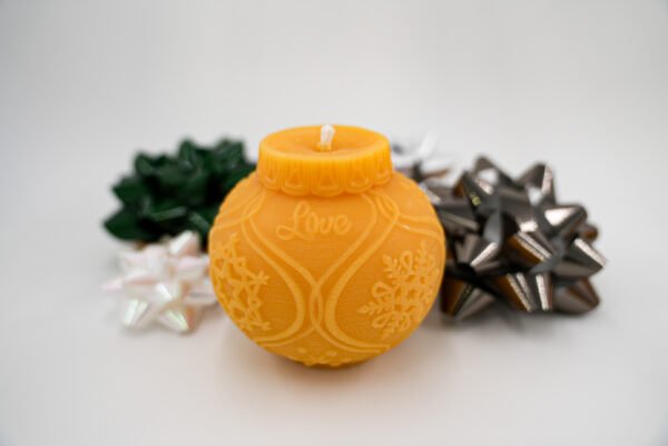 Christmas Ball Ornament Candle