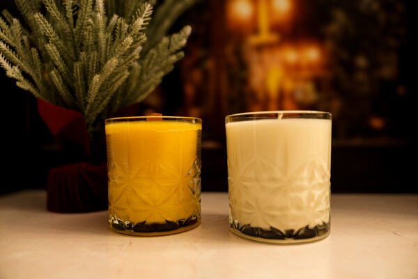 Christmas Snowflake Jar Candle