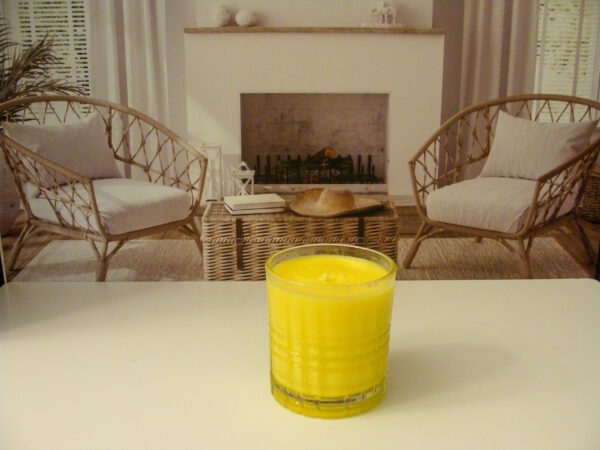 Plaid Pattern "Whiskey on the Rocks" Jar Candle