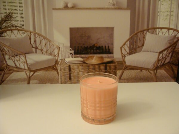 Plaid Pattern "Whiskey on the Rocks" Jar Candle