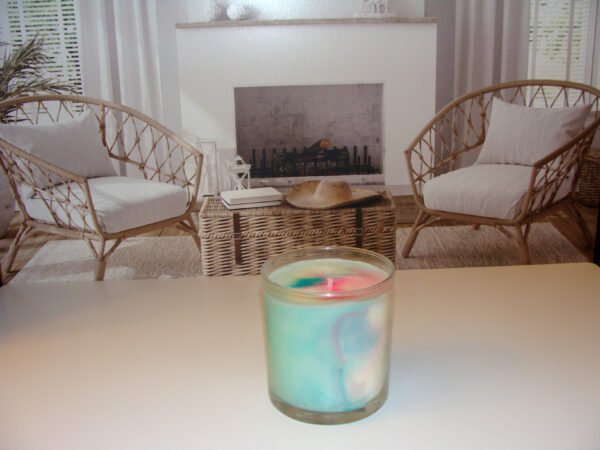 Clear Jar Swirl Candle